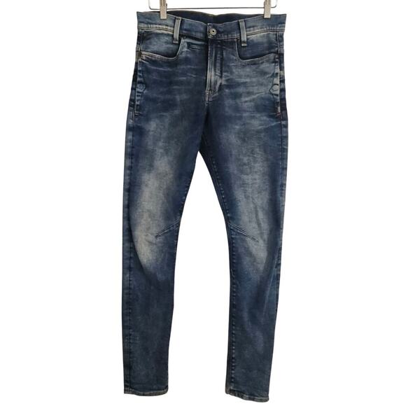 G-Star Mens Denim‎ Jeans D-Staq 3D Slim Jeans 28/34 Skinny Street Skater Indie - Picture 1 of 12